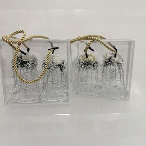 2 Sets of White Decorative Bells - New